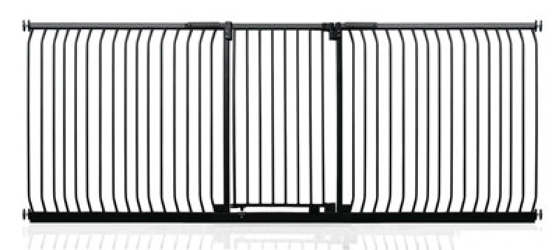 Image of Safetots Extra Tall Elite Safety Gate, 271Cm - 280Cm, Matt Black, Extra Tall 96.8Cm In Height, Pressure Fit Stair Gate