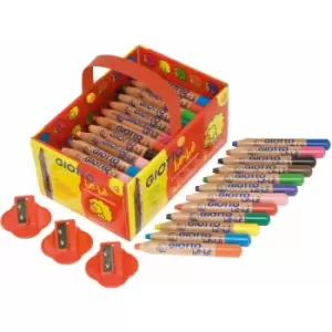 Image of 461300 Bebe Large Pencils & Sharpeners - Pack of 36 - Giotto