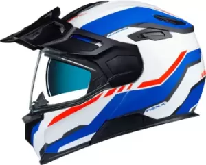 Image of Nexx X.Vilijord Continental Helmet, white-red-blue Size M white-red-blue, Size M