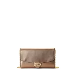 Image of Lauren by Ralph Lauren Adair Crossbody Clutch Bag - Gold