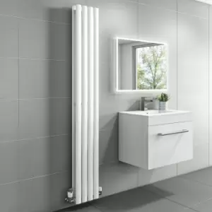 Image of White Vertical Double Panel Radiator 1600 x 240mm - Margo