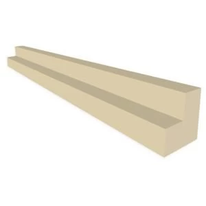Image of IT Kitchens Gloss Cream Slab Wall corner post H720mm W37mm D37mm