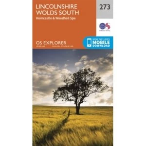 Image of Lincolnshire Wolds South by Ordnance Survey (Sheet map, folded, 2015)