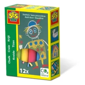 Image of SES CREATIVE Chalks, 12 Colours, 3 to 12 Years (00201)