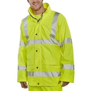 Image of BSeen High Vis Super B Dri Breathable Jacket Medium Saturn Yellow Ref