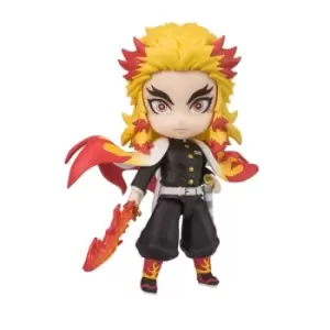 Image of Demon Slayer: Kimetsu no Yaiba Figuarts mini Action Figure Kyojuro Rengoku (Flame Breathing) 9 cm