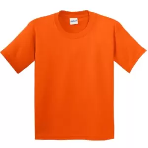 Image of Gildan Childrens Unisex Soft Style T-Shirt (M) (Orange)