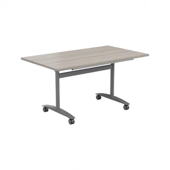 Image of Tilting Table 1200 X 800 - Grey Oak Top and Silver Legs