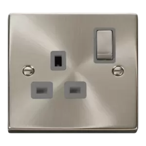 Image of Click Scolmore Deco Ingot 1 Gang 13A 2 Pole Switched Socket - VPSC535GY