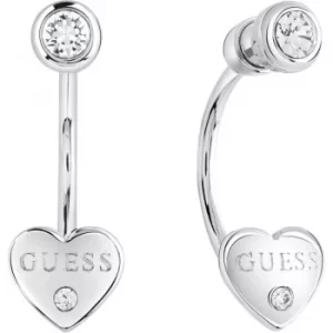 Image of Ladies Guess Guessy Silver Earrings