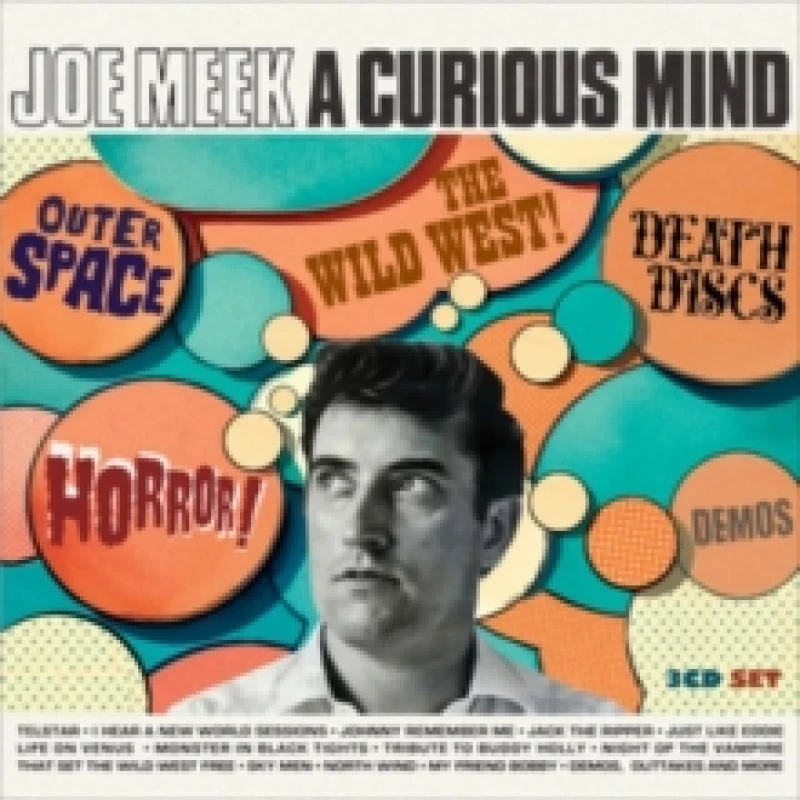 Image of Joe Meek - A Curious Mind: Outer Space! Horror! Death Discs! The Wild West! Demos! CD / Box Set