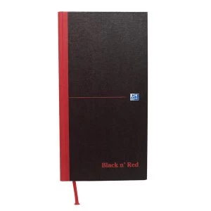 Image of Black n Red One third x A3 Hardback Casebound Notebook 90gm2 192 Pages Ruled Pack of 5