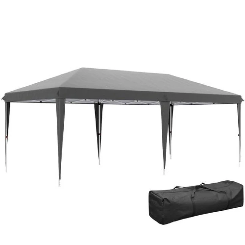 Image of Outsunny 6 X 3(m) Pop Up Gazebo Patio Party Event Heavy Duty Canopy - Grey TJ Hughes 5061025117390