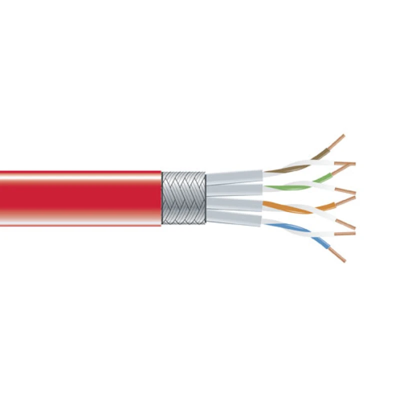 Image of Black Box Cat6. 30m networking cable Red S/FTP (S-STP)