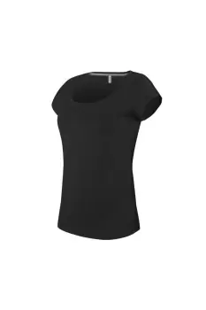 Image of Boat Neck Short Sleeve T-Shirt