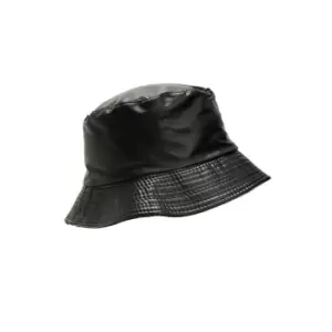 Image of I Saw It First Pu Bucket Hat - Black