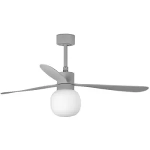 Image of Faro Amelia Large Ball LED Grey Ceiling Fan 20W 2700K, 6 Speed