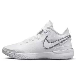 Image of Nike Zoom Lebron Nxxt Gen Triple White/Metallic Silver-Black, size: 9, Male, Basketball Performance, DR8784-101