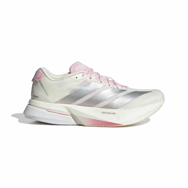 Image of Womens running shoes adidas Adizero Boston 13 Low Blanc Female 40 2/3