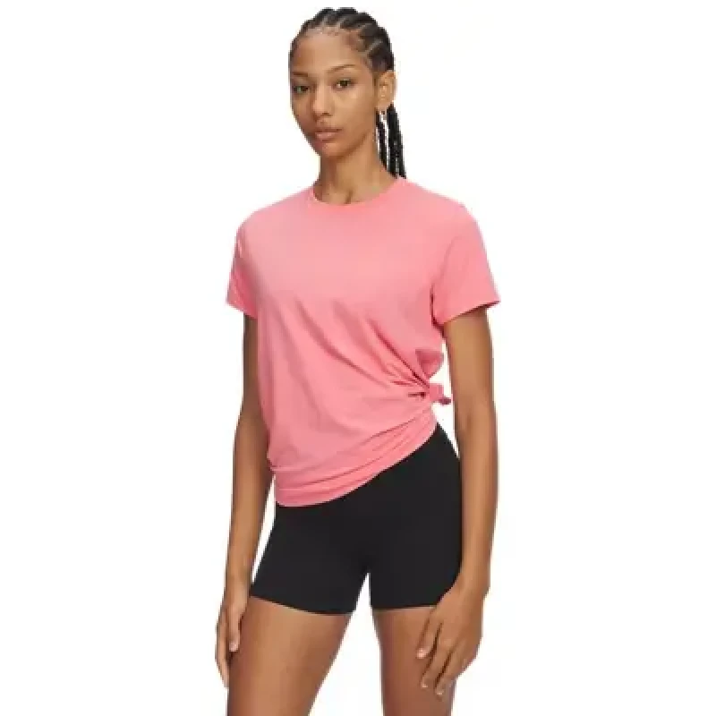 Image of Womens T-Shirt Under Armour Rival Core Rose Female M