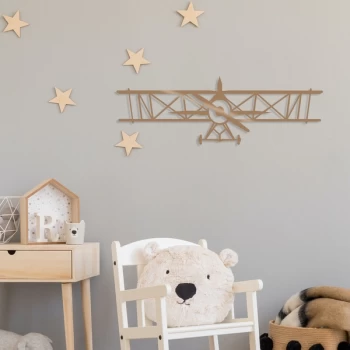 Image of Airplane - Copper Copper Decorative Metal Wall Accessory