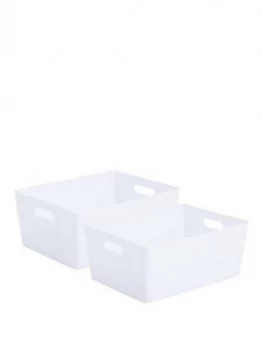 Image of Studio Storage Baskets (Set Of 2) - White
