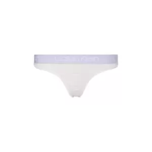 Image of Calvin Klein Printed Cotton Thong - Multi