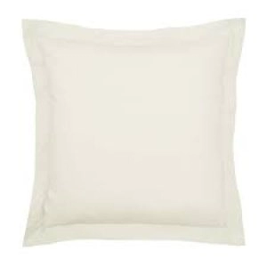 Image of Bedeck of Belfast Taupe Pima Cotton 200 Thread Count 'Nika' Square Oxford Pillow Case
