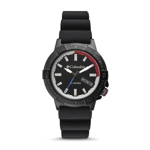 Image of Columbia CSC03-001 Peak Patrol Black 3-Hand Day Date Black Silicone Watch