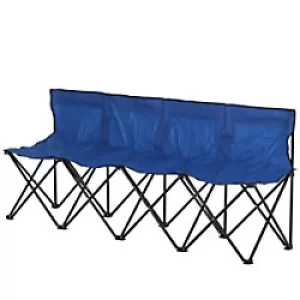 Image of OutSunny Camping Chair Blue 480 x 760 mm