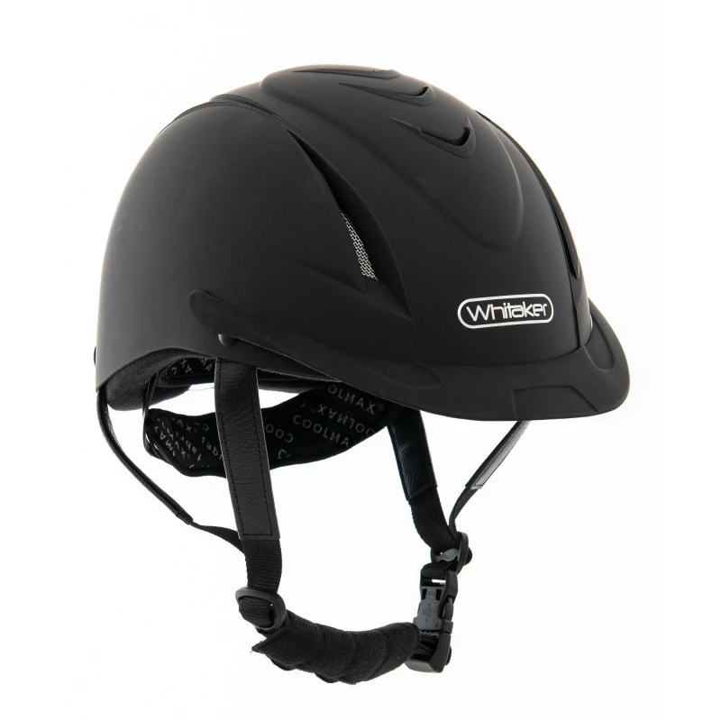 Image of John Whitaker New Rider Generation Horse Riding Helmet Black unisex 52-56cm