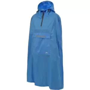 Image of Trespass Qikpac Unisex Hooded Waterproof Packaway Poncho (M) (Cobalt)
