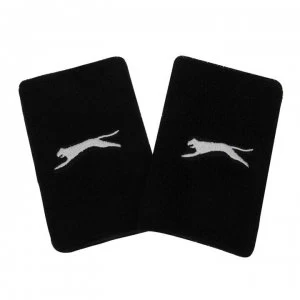 Image of Slazenger 2 Pack Double Wristbands - Black