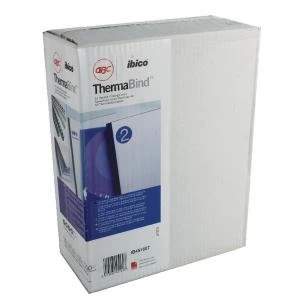 Image of GBC LeatherGrain 1.5mm Black Thermal Binding Covers Pack of 100