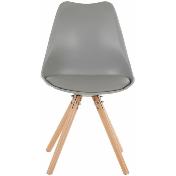 Image of Premier Housewares - Stockholm Grey Retro Chair