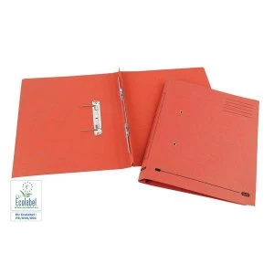Image of Elba Spirosort Foolscap Transfer Spring File 285gsm Red Pack of 25