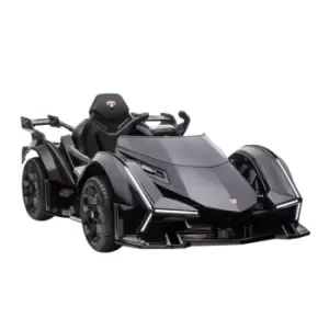 Image of Reiten Licensed Lamborghini Gt 12V Kids Ride On Sport Car Electric Toy with Bluetooth - Black