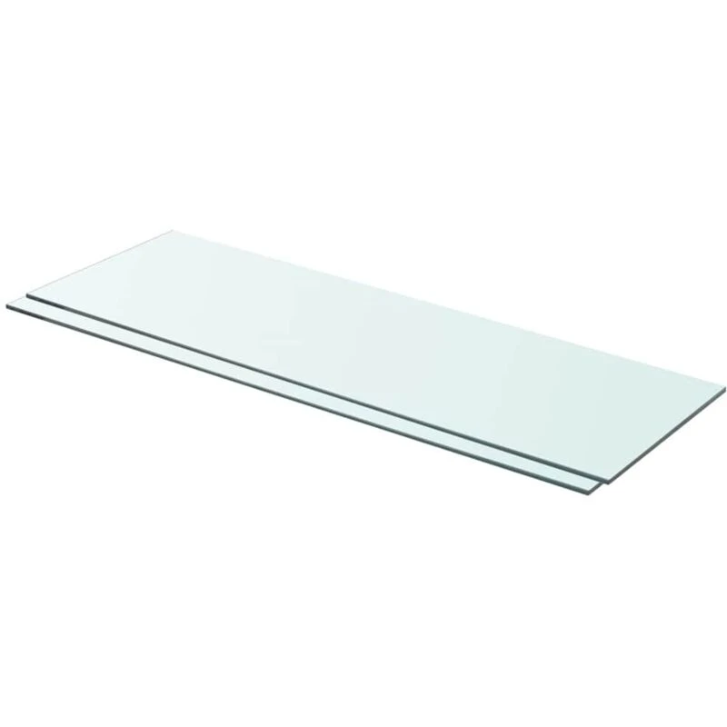 Image of VIDAXL Vidaxl - Shelves 2 pcs Panel Glass Clear 80x25cm 3051575