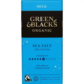 Image of Green and Black's Sea Salt Milk Chocolate - 90g (15 minimum)
