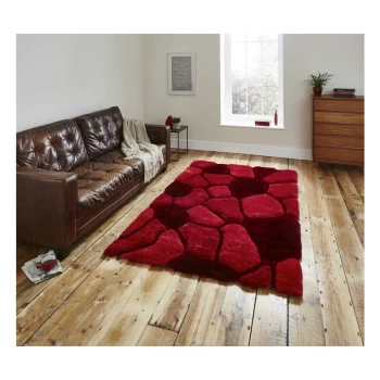 Image of Noble House Pebbles 5858 Red 120cm x 170cm Rectangle - Red