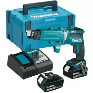 Image of Makita - DFS452FJX2 18v Brushless Collated Autofeed Drywall Screwdriver -2 x 3.0ah