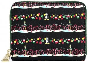 Image of Elf: Buddy's Musical Christmas Loungefly - Candy Cane Forest Wallet multicolour