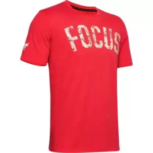 Image of Under Armour Armour Rock Focus T Shirt Mens - Red