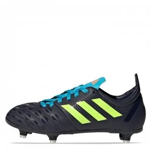 Image of adidas adidas Malice Junior SG Rugby Boots - Ink/Cyan/Green