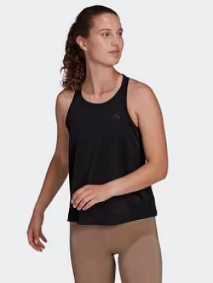 Image of adidas Parley Run Fast Running Tank Top, Black, Size S, Women