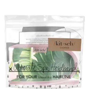 Image of Kitsch Microfiber Spa Headband (Various Colours) - Palm Leaves