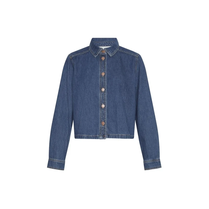 Image of moss copenhagen Womens denim shirt Moss Copenhagen Adalyn Elena Bleu Female 42/44