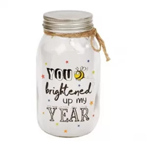 Image of You Brighten Up My Year Light Up Jar