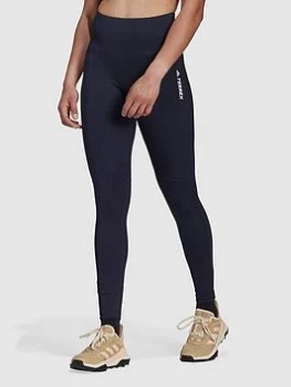 Image of adidas Hike Leggings - Black, Navy, Size 16, Women