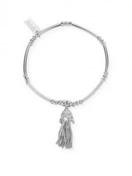 Image of ChloBo Sterling Silver Didi Tassel Bracelet, Silver, Women
